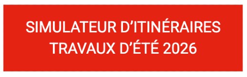 Simulateur d'itinéraires. Travaux d'été 2026